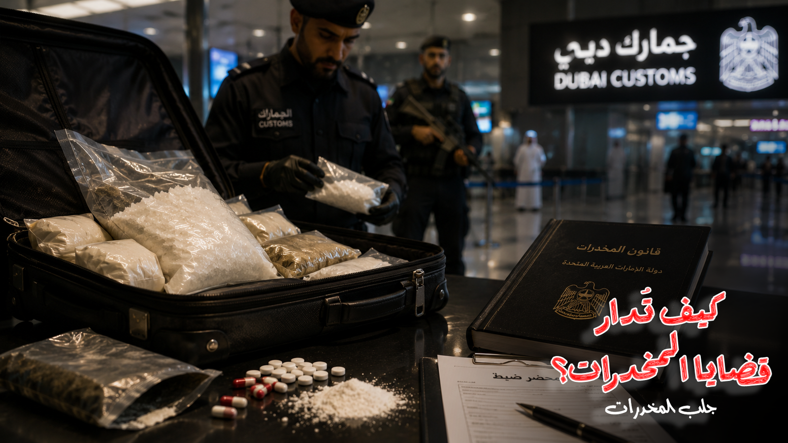 قضايا المخدرات في الإمارات | العقوبات وحقوق المتهم وفق القانون الإماراتي