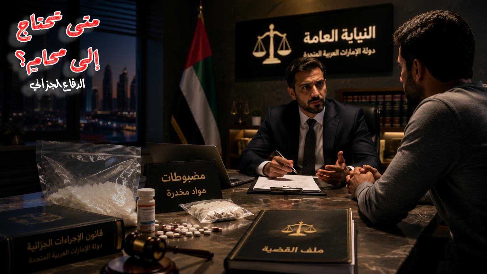 قضايا المخدرات في الإمارات | العقوبات وحقوق المتهم وفق القانون الإماراتي