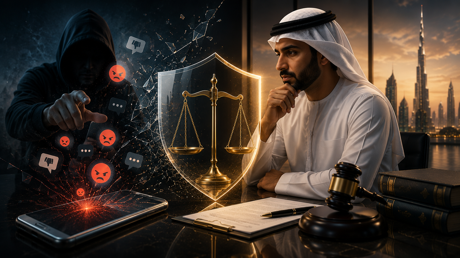 السب والقذف الإلكتروني في الإمارات | العقوبات والفرق بين النقد والإساءة