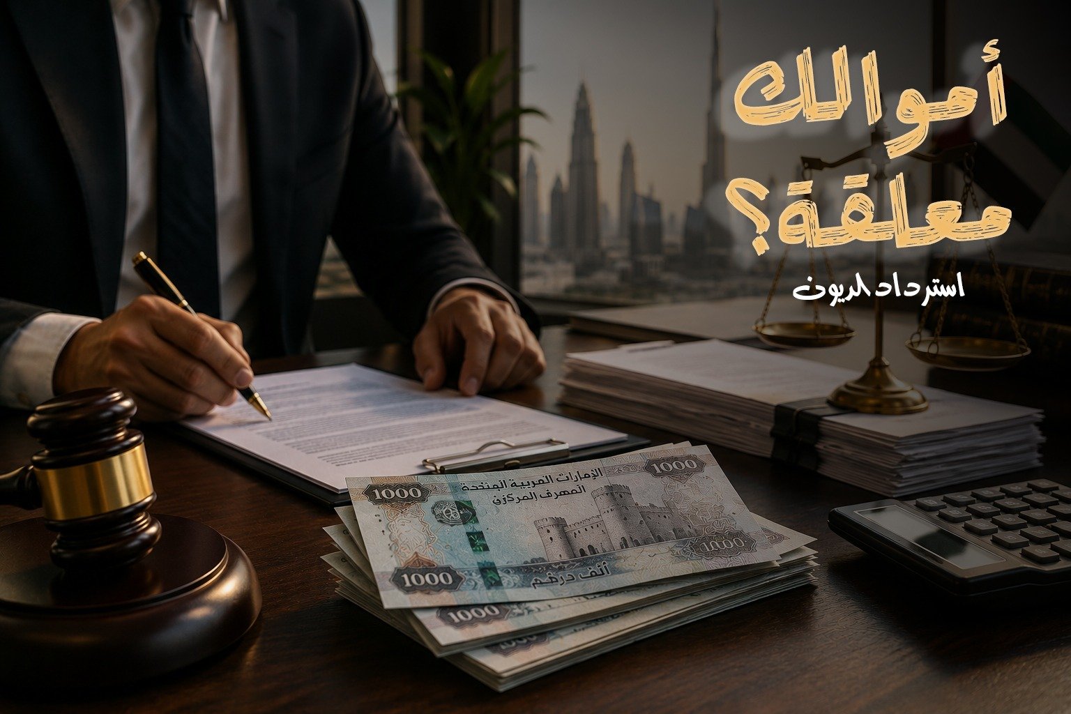 محامي تحصيل ديون في الإمارات | استرداد الديون والشيكات والسندات لأمر