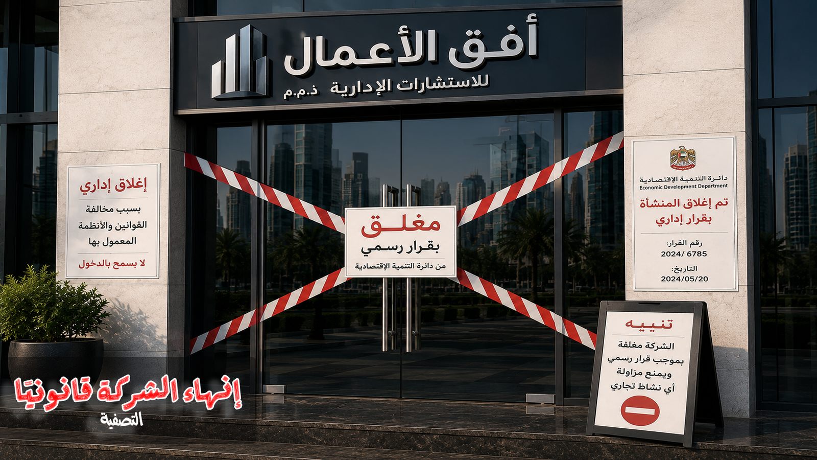 إغلاق الشركات في الإمارات | الحل والتصفية والشطب قانونيًا؟
