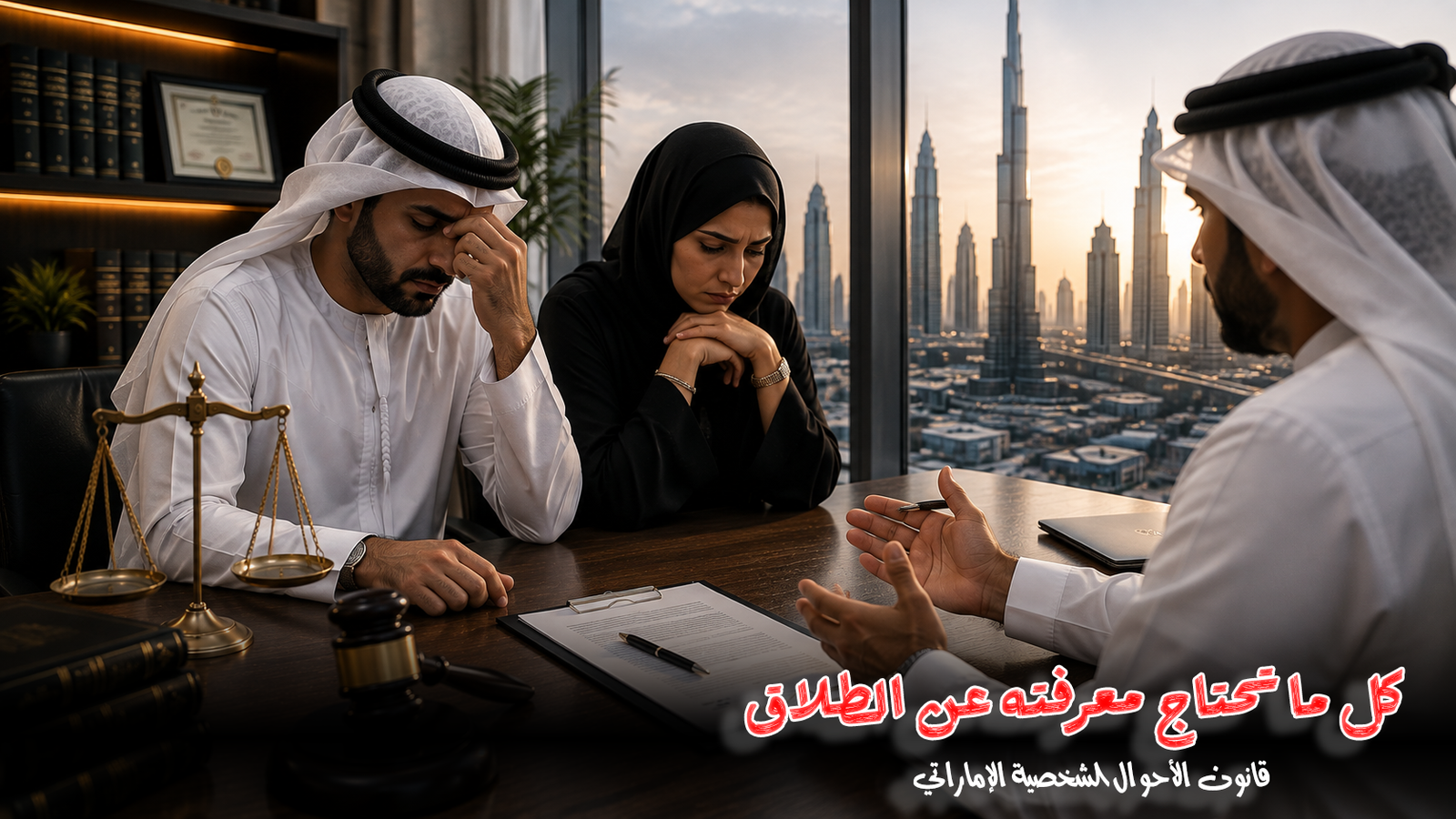 الطلاق في الإمارات | الإجراءات والشروط والحقوق وكل ما تحتاج معرفته وفق القانون