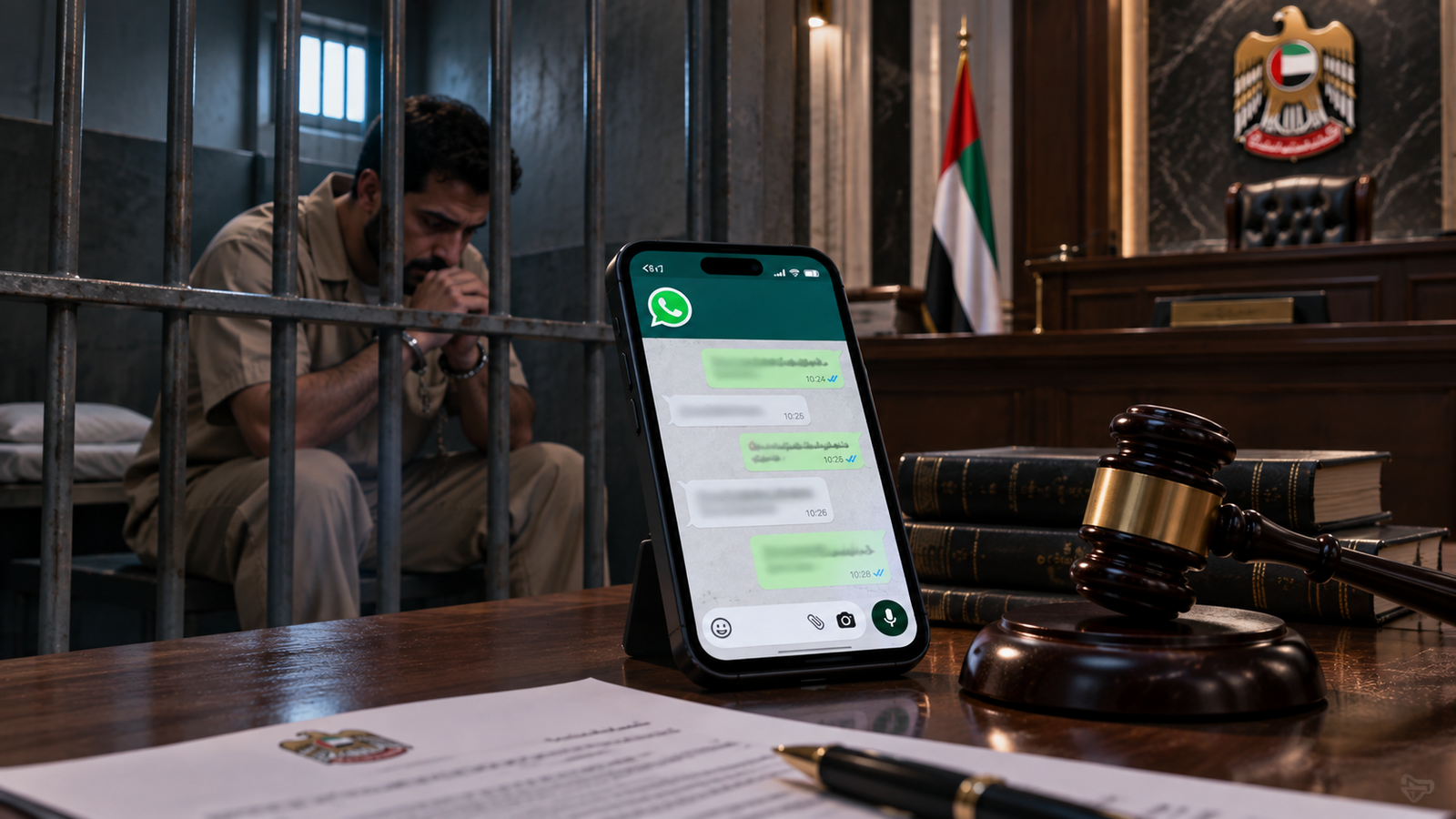 سائل واتساب كدليل في الإمارات | هل تقبلها المحكمة؟