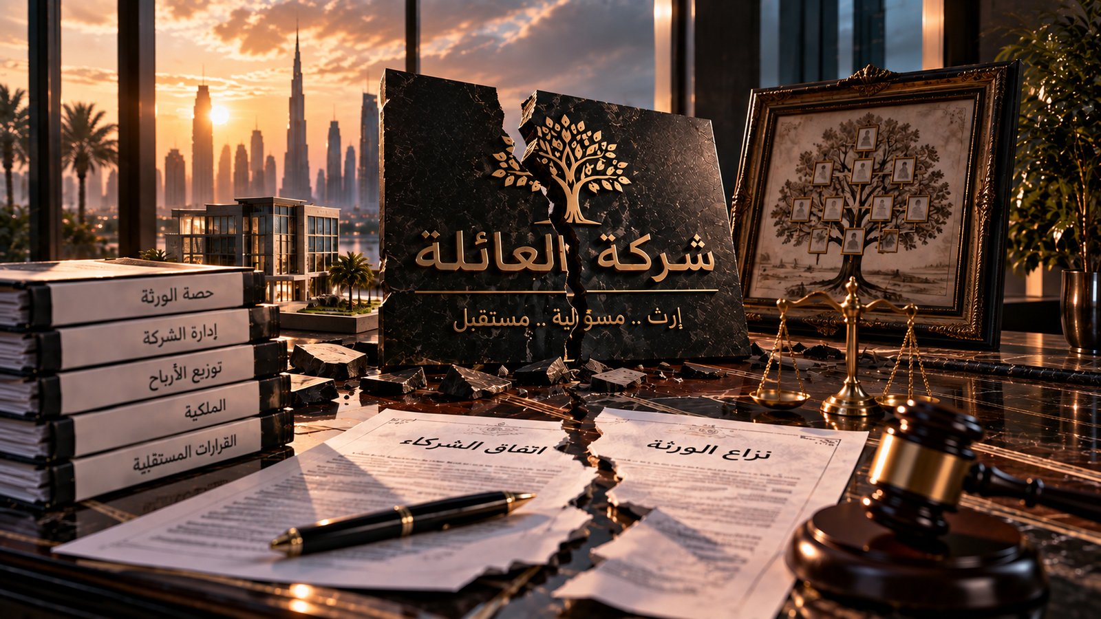 نزاعات الشركات العائلية في الإمارات | الحلول القانونية وحقوق الورثة
