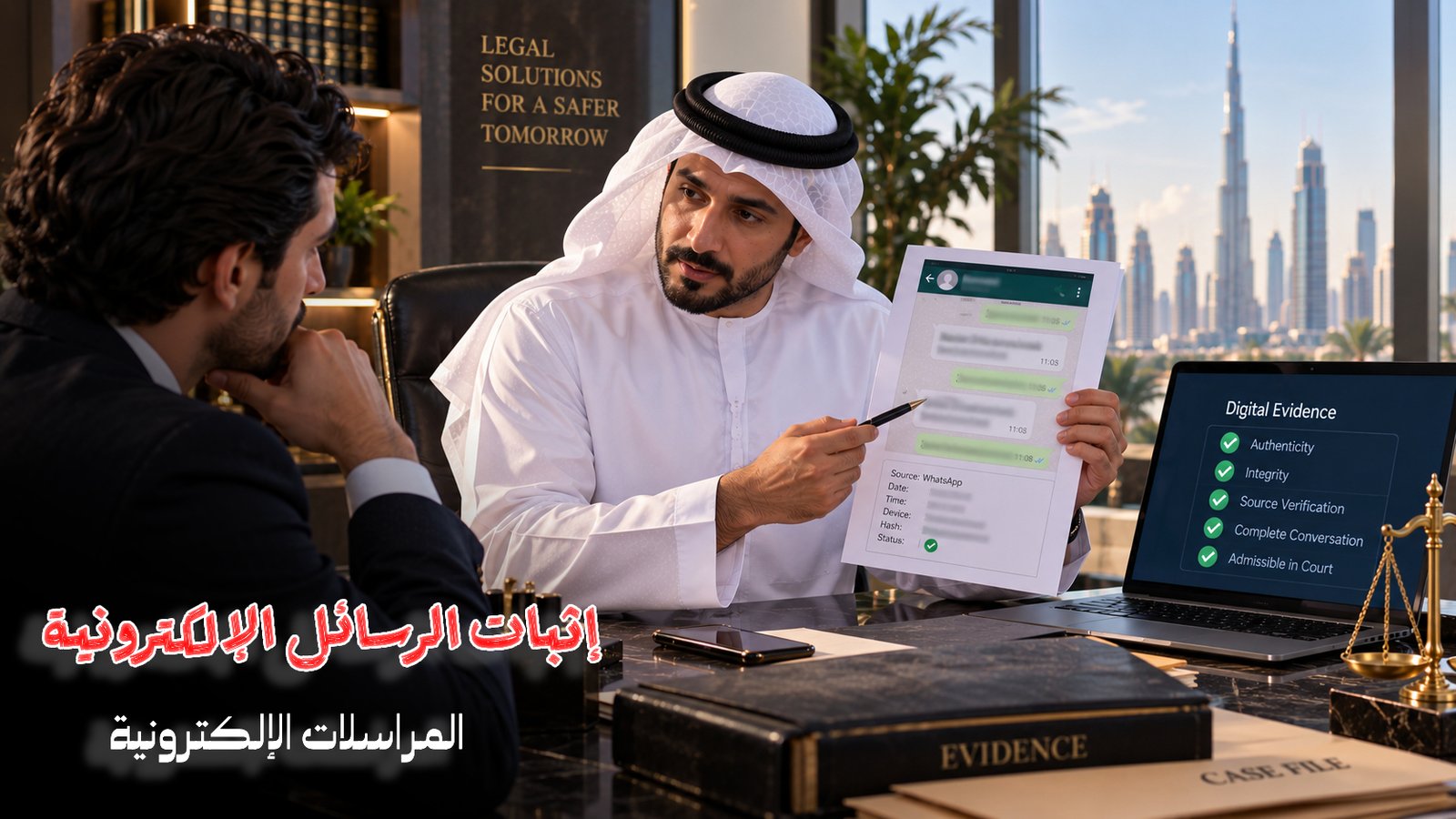 سائل واتساب كدليل في الإمارات | هل تقبلها المحكمة؟