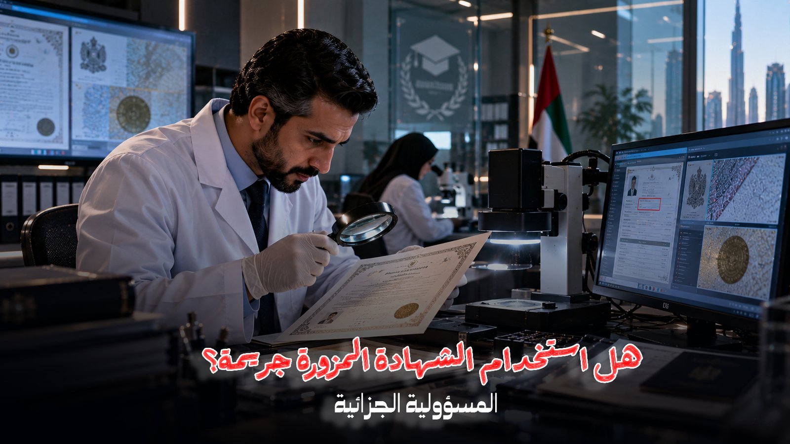 تزوير المؤهلات العلمية في الإمارات: العقوبة والقانون ؟
