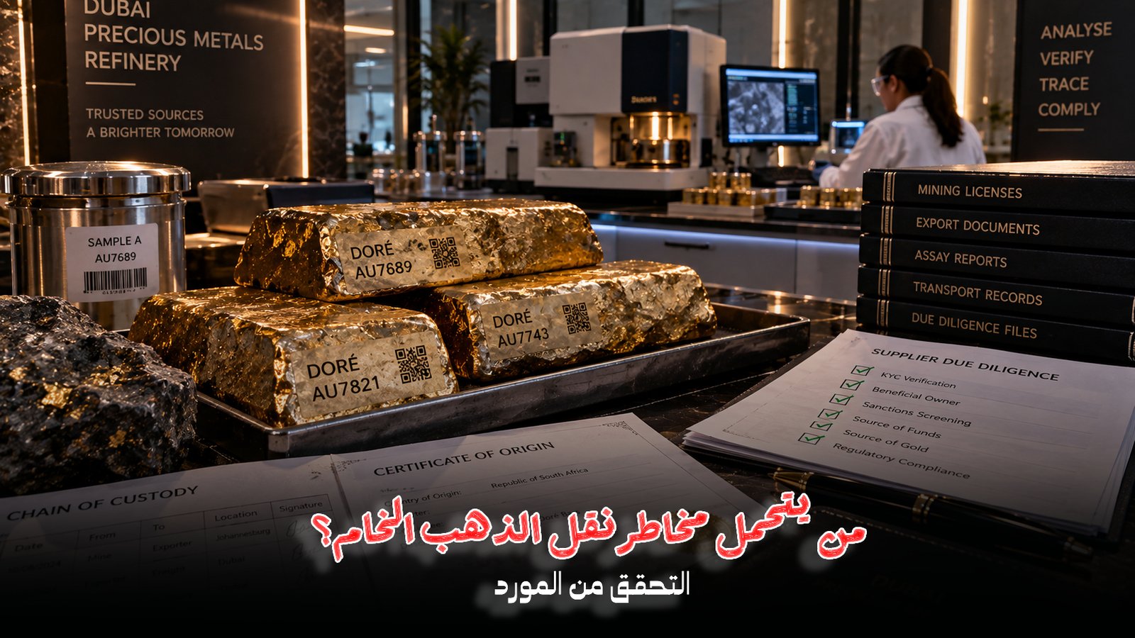 عقد استيراد الذهب الخام إلى دبي | دليل قانوني؟