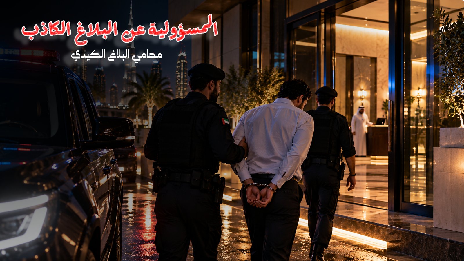 البلاغ الكيدي في الإمارات: التعويض والعقوبة | م/محمد جاسم