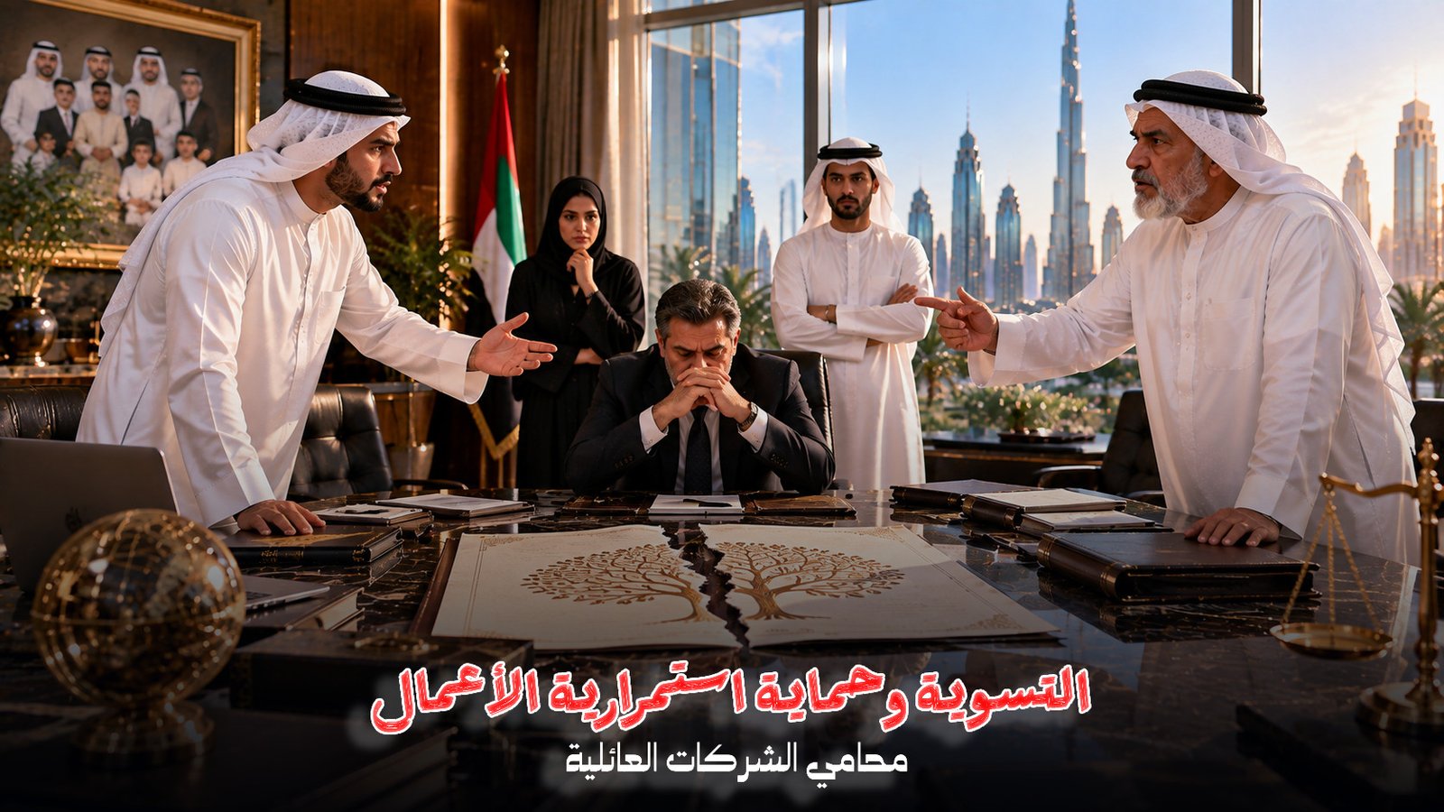 منازعات الشركات العائلية في الإمارات: القانون وطرق التسوية