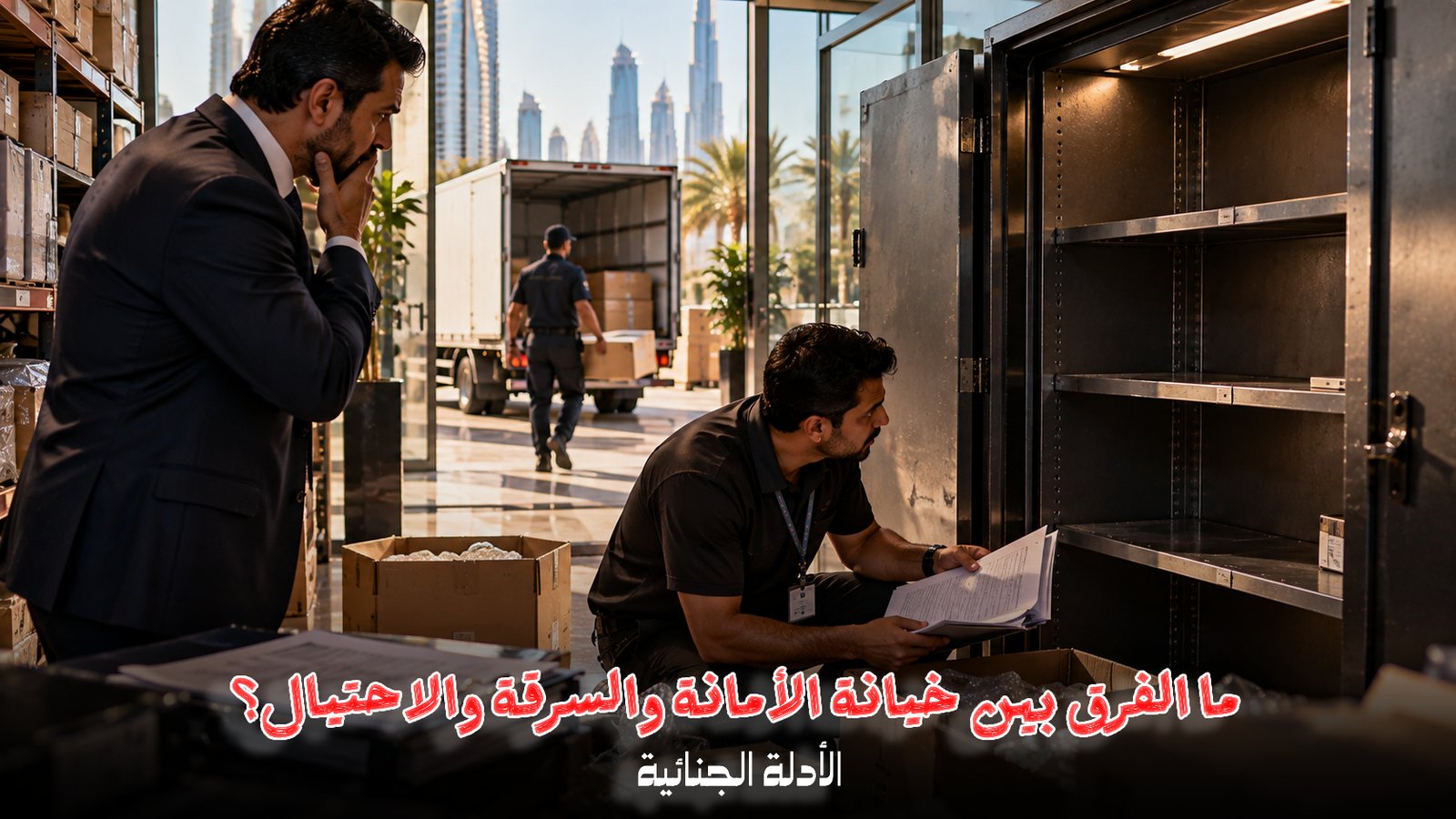 خيانة الأمانة في الإمارات: العقوبة والشروط والبلاغ والصلح
