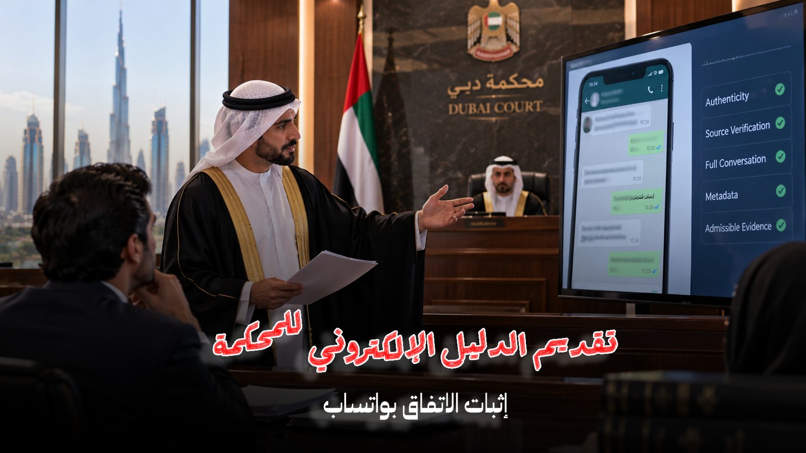 سائل واتساب كدليل في الإمارات | هل تقبلها المحكمة؟