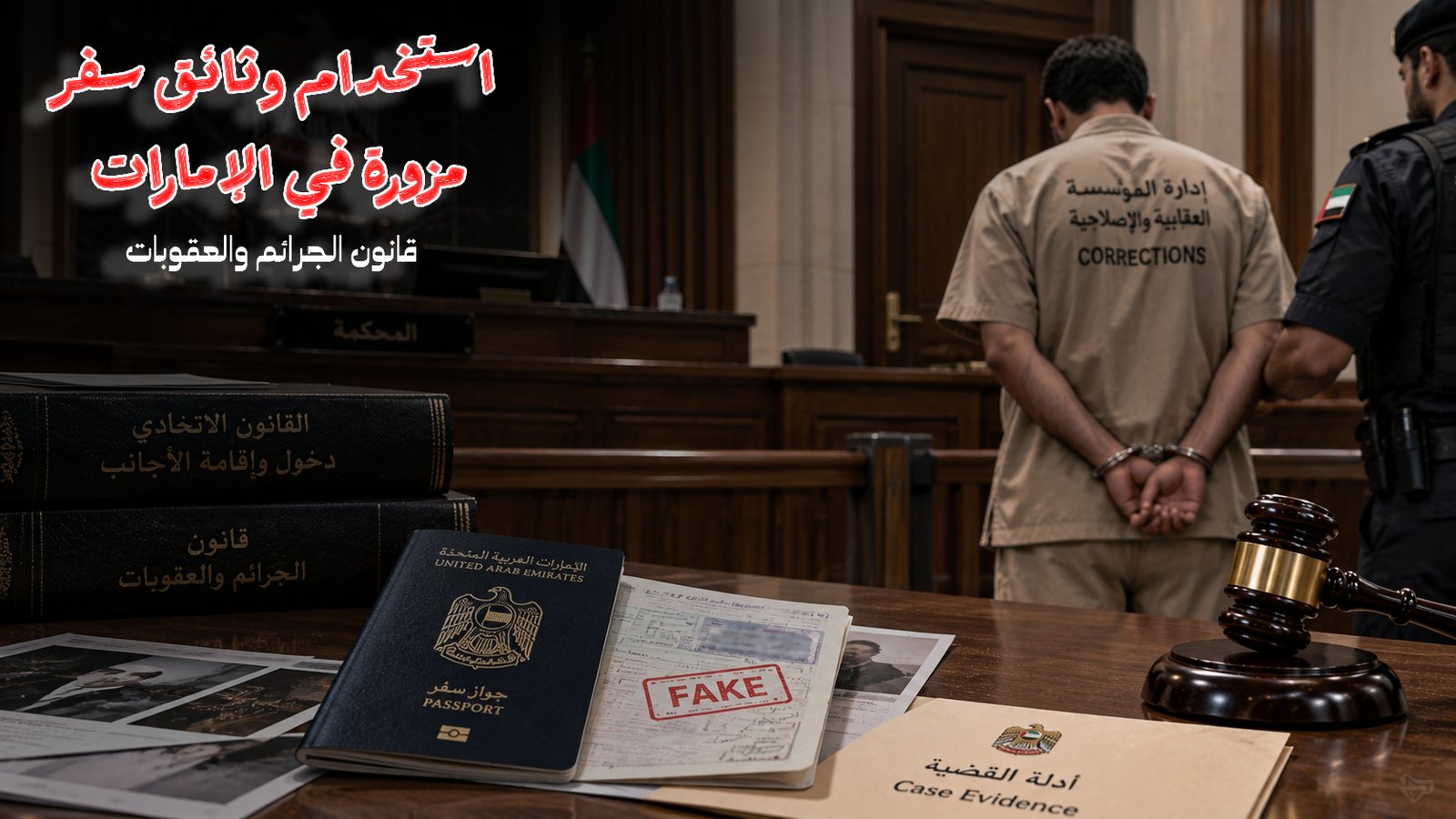 وثائق سفر مزورة في الإمارات: العقوبات والقانون
